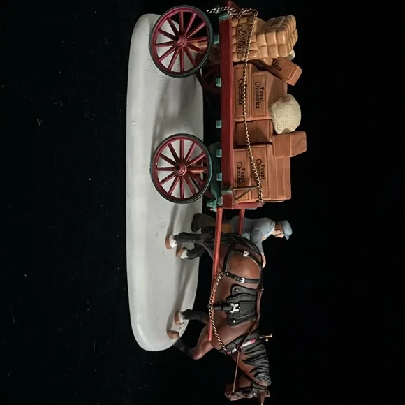 Department 56 Dickens Village Gourmet Chocolate Delivery Wagon - Picture 2 of 8